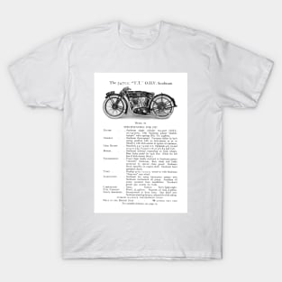 Sunbeam motorbike catalogue  1927 T-Shirt